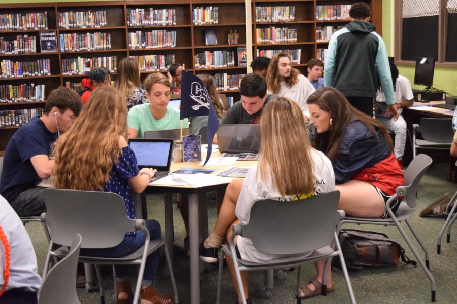 Students at last year's College day. This year, the day was done virtually.