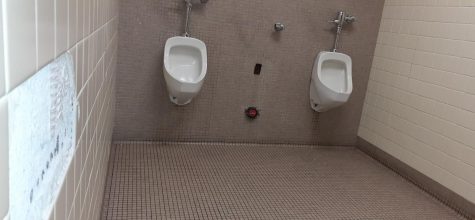 A urinal was missing from the wall of boys bathroom September 16. 