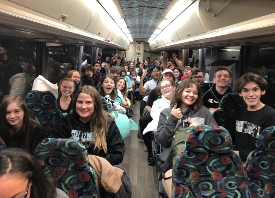 The Seniors travel by bus to Walt Disney World in Florida on their Senioritis trip. 