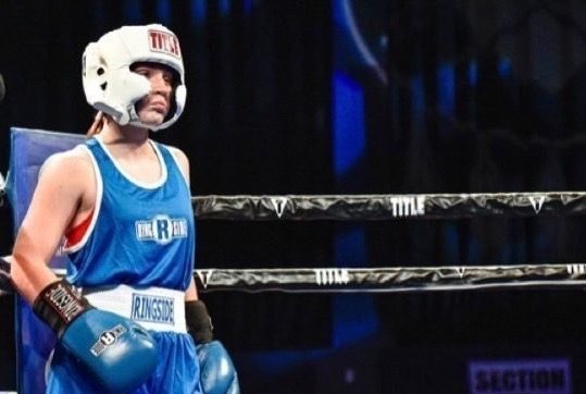 Summer Griffiths takes her corner before taking on Damiyah Smith at the World Fighting Championships in Oklahoma in September. She won the fight. 