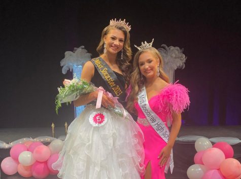 Miss Socastee 2023 Laney Barno poses with Miss Socastee 2022 Ryleigh-Caroline Williams after this years pageant. Both women developed platforms expressing how they hope to impact the community.