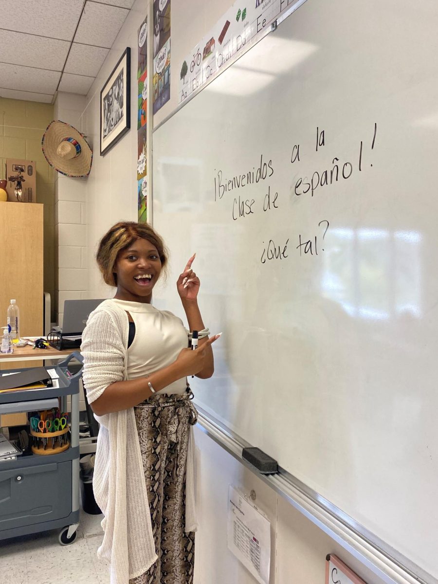 Ms. Jonica Brown teaches Spanish 1.