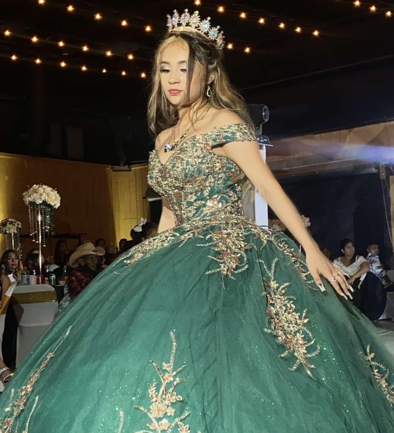 Donalyn Martinez in her Quince dress.
