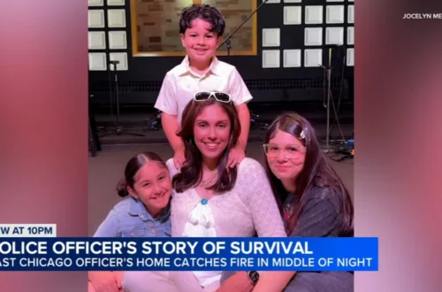 Community members organize donations for an East Chicago officer and her children after a house fire