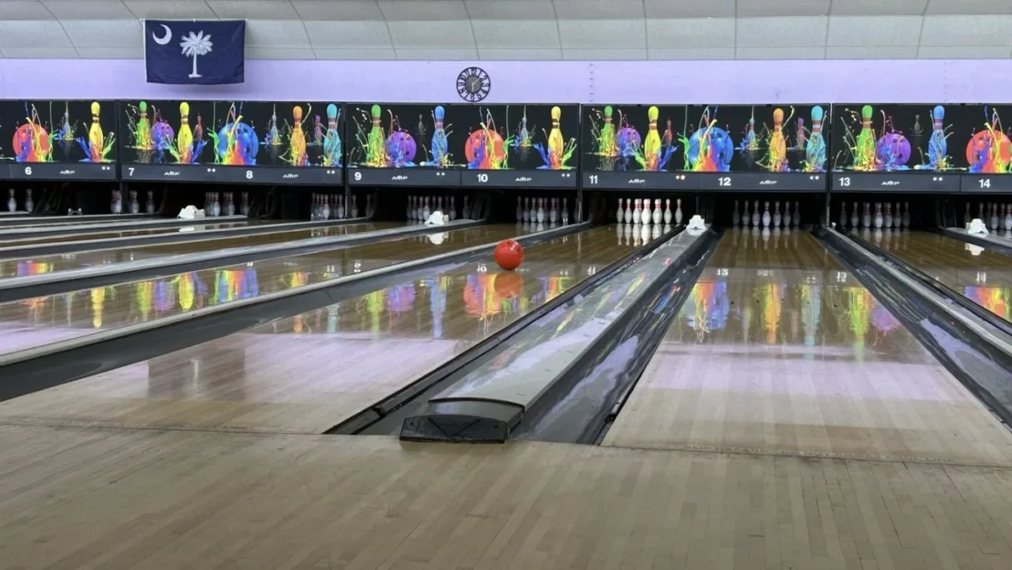 Myrtle Beach Bowl with lanes prepared for a community fundraising event