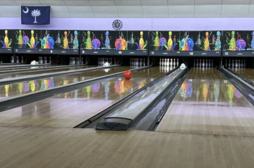 Myrtle Beach Bowl with lanes prepared for a community fundraising event